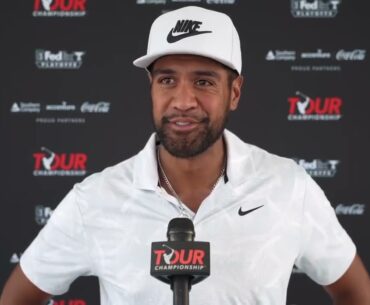 Tony Finau Friday Flash Interview 2024 Tour Championship © PGA Tour