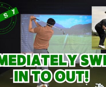 How to create an effortless in to out golf swing to gain distance immediately!