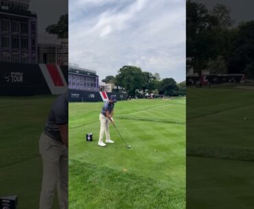 Rafa Cabrera-Bello tee shot on the 10th at the Belfry! British Masters week #golf #belfry