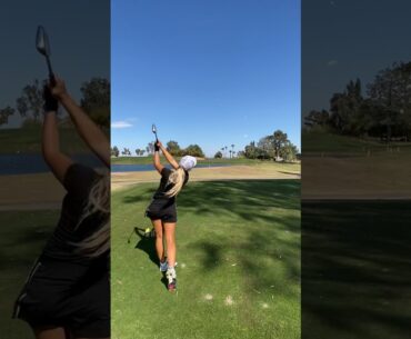 But I’m just a girl 💖 #golf #golfswing #golfer