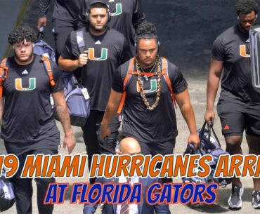 #19 Miami Hurricanes Arrive at Ben Hill Griffin Stadium to Face the Florida Gators