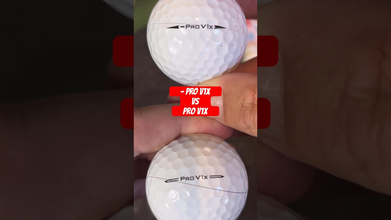 CUTTING OPEN PRO V1x LEFT DASH VS PRO V1x! #golfball CUTTING OPEN PRO V1x LEFT DASH VS PRO V1x! #golfball