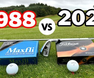 How much have Golf Clubs and Balls REALLY Improved in 36 years!? 🤔 #golf