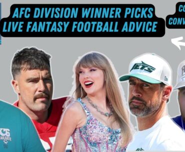 AFC East Picks And Live Fantasy Football Draft Advice - Aaron Rodgers Or Patrick Mahomes For MVP