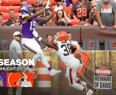 Minnesota Vikings vs. Cleveland Browns | 2024 Preseason Week 2 Game Highlights