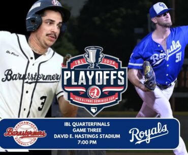 Sun August 25th 2024 - Chatham Kent Barnstormers (#5) at Guelph Royals (#4) Game 3 IBL QF