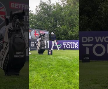 Matteo Manassero #golfswing at the British Masters #titleist #golfequipment #customgolf