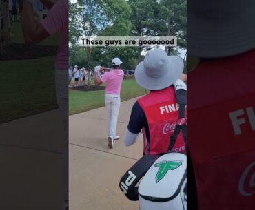 Tony Finau puring it off the damn cart path 🤯
