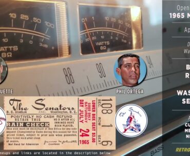 1965-Apr-12 • BOS/WAS • Boston Red Sox vs Washington Senators - Classic Baseball Radio Broadcast