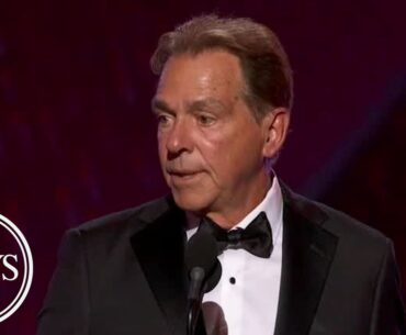 Nick Saban emphasizes compassion & teamwork after winning Icon Award | 2024 ESPYS