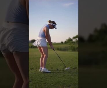 bermain golf tante #golfgirl #golfclub #golfer #golfing #golflife #ad #viralvideo #shorts