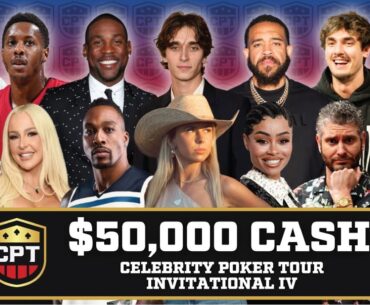 H3H3, NELK, & Hawk Tuah Compete against NBA Legends & Celebrities for $50,000 | Celebrity Poker Tour
