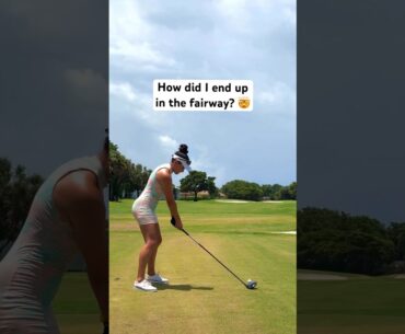 How did I end up in the fairway? 🤯 #golf