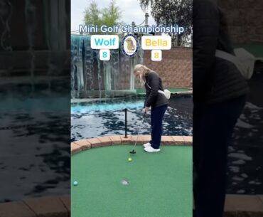 Hole 5, Round 1 | #2 Wolf vs #7 Bella (Mini Golf Championship) #minigolf