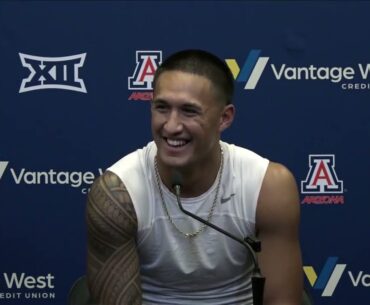 Arizona Football Press Conference - Tetairoa McMillan & Jacory Croskey-Merritt