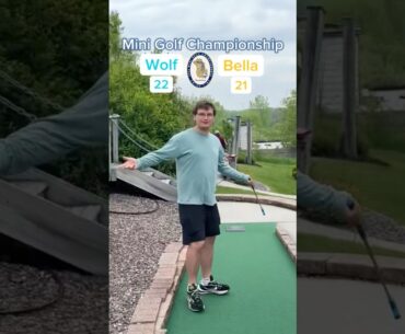 Hole 10, Round 1 | #2 Wolf vs #7 Bella (Mini Golf Championship) #minigolf