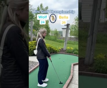Hole 11, Round 1 | #2 Wolf vs #7 Bella (Mini Golf Championship) #minigolf