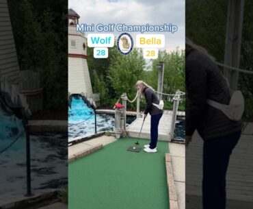 Hole 13, Round 1 | #2 Wolf vs #7 Bella (Mini Golf Championship) #minigolf