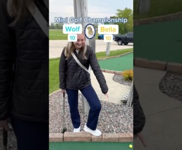 Hole 6, Round 1 | #2 Wolf vs #7 Bella (Mini Golf Championship) #minigolf