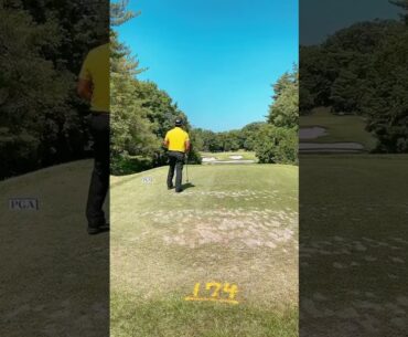 #稲森佑貴 プロ　第91回日本プロゴルフ選手権大会 2024 予選2日目　2024/7/5 #golf #ゴルフ #日本プロゴルフ選手権 #志野 OUT4番 #ティーショット #ショートホール