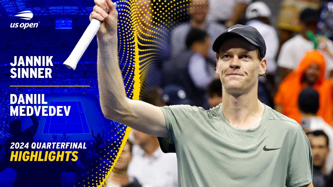 Jannik Sinner vs. Daniil Medvedev Highlights 2024 US Open