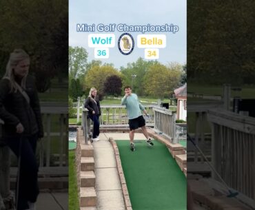 Hole 16, Round 1 | #2 Wolf vs #7 Bella (Mini Golf Championship) #minigolf