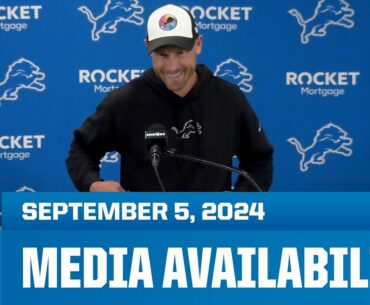 Detroit Lions coordinators meet with the media | September 5, 2024