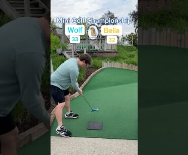 Hole 15, Round 1 | #2 Wolf vs #7 Bella (Mini Golf Championship) #minigolf