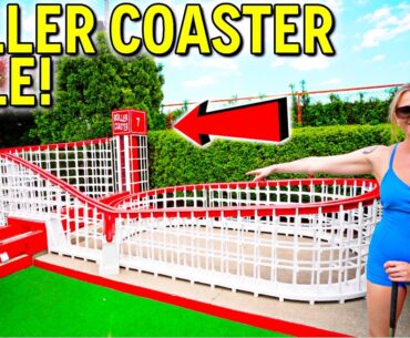 Mind-Blowing ROLLER COASTER Mini Golf Hole!