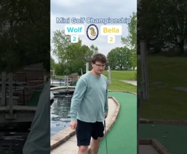 Hole 2, Round 1 | #2 Wolf vs #7 Bella (Mini Golf Championship) #minigolf