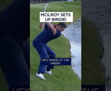 McIlroy's INCREDIBLE shot sets up SUPERB birdie putt! 😱