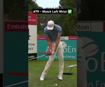 Left Wrist Movement And Lag (Golf Swing Slow Motion Iron)