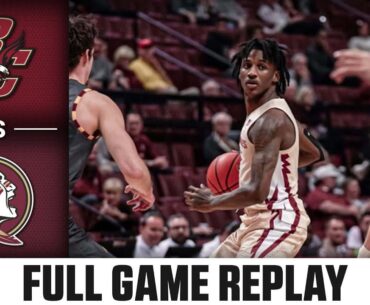 Boston College vs. Florida State Full Game Replay | 2023-24 ACC Men's Basketball