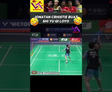 Jonatan Christie buat Shi Yu Qi Loyo dirumah sendiri #badminton #bwf
