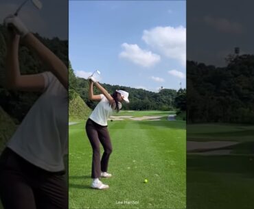 이한솔프로 아이언샷 슬로우모션