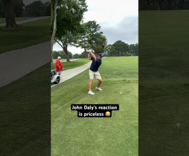 It’s always a good day when John Daly is screaming at you #golf