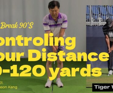Want to break 90? Learn to hit perfect distance from 10-120yrds with 2 swings. Watch this! #pga