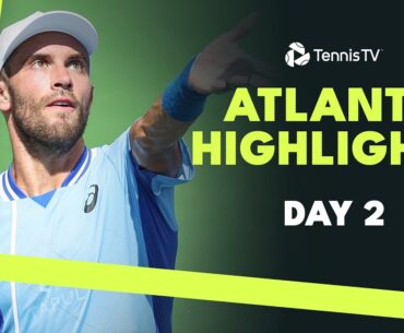 Coric Battles Mayot; Nakashima, Rinderknech & McDonald Feature | Atlanta 2024 Day 2 Highlights