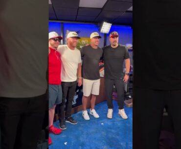 Brooks Koepka and Talor Gooch stop by Barstool HQ 👀 #shorts #Barstoolsports #LIVGolf #BrooksKoepka
