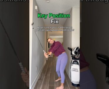 CHECK these Key Positions before hitting your golf ball #golf #instruction #tips #golftips