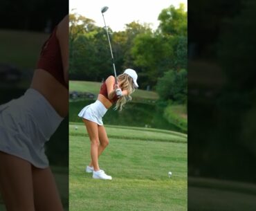 Paige Mackenzie #golf #golfgirl #golfswing #shorts