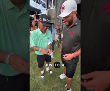 Ben Baller gets into the details with Jon Rahm 🧊 #livgolf #shorts