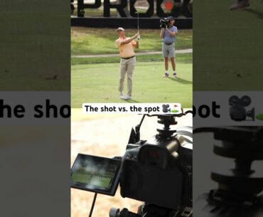 Behind the lens at a golf tournament 🎥