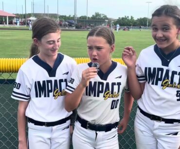 Taylor Moore, Sophie Hosek and Brinley Pevehouse Impact Gold National 2k12