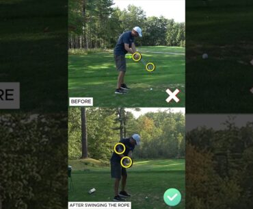 FIX YOUR GOLF SWING WITH THE ROPE DRILL...