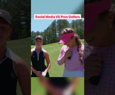 Social media Vs Pros #golf