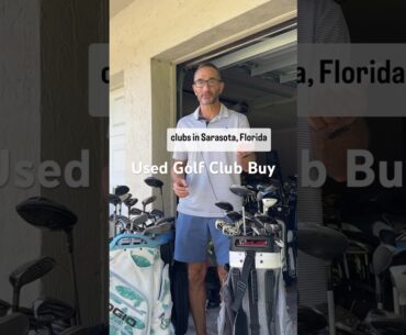 I bought some used golf clubs in Sarasota, Florida #golf