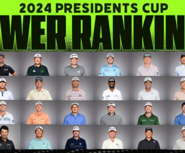 Ranking the 2024 Presidents Cup Players 1-24! - Tier List | The First Cut Podcast