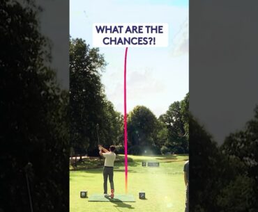 Hitting the pin flag with BACK-TO-BACK shots 🤯 #golf #tomholland