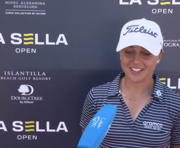 Pauline Roussin Sunday Interview 2024 La Sella Open © Ladies European Tour